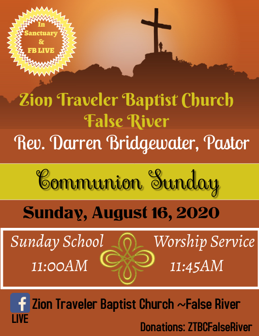 Communion Sunday Volantino (US Letter) template