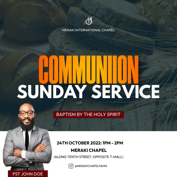 communion sunday Template | PosterMyWall