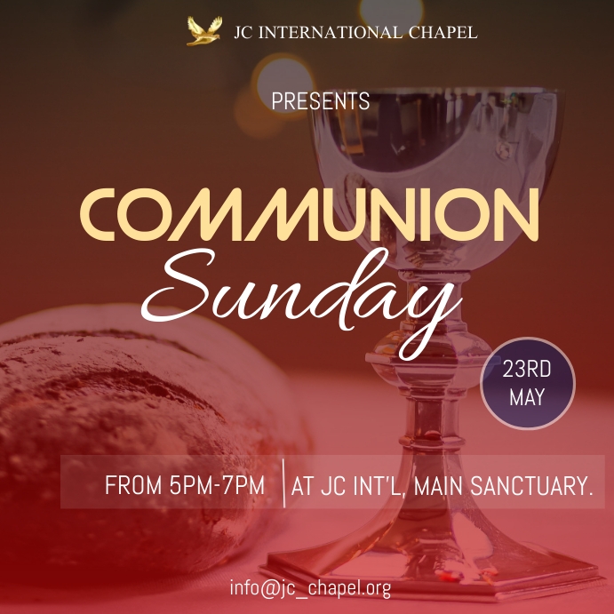 communion sunday poster Template | PosterMyWall