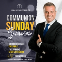 communion sunday service Template | PosterMyWall