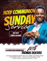 communion sunday service Template | PosterMyWall