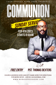 holy communion service poster Template | PosterMyWall