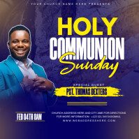 communion sunday service Template | PosterMyWall