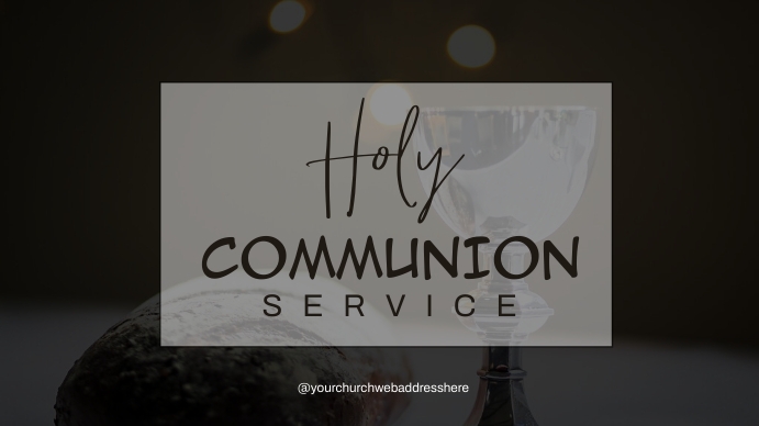 communion sunday service Template | PosterMyWall