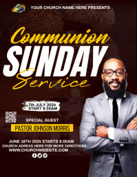 Communion Sunday Service Template | PosterMyWall