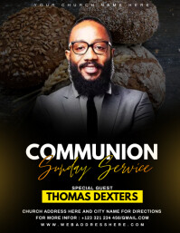 communion sunday service Template | PosterMyWall