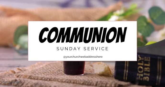 communion sunday service Template | PosterMyWall