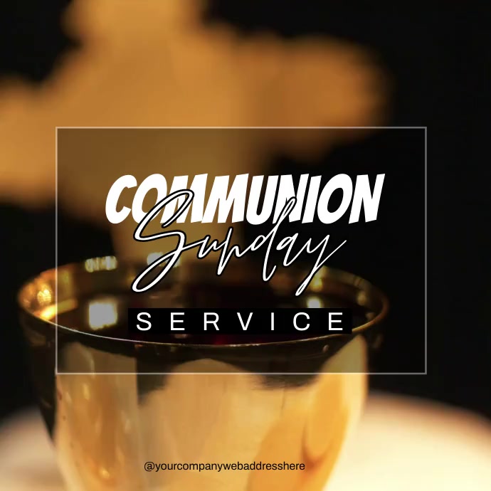 communion sunday service Template | PosterMyWall