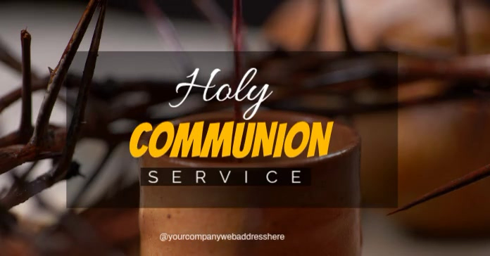 Holy Communion Service Template | PosterMyWall