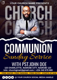 Sunday service prog template | PosterMyWall