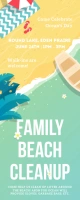 Community Beach Clean Up Banner template