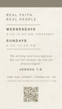 Grau Church Community Business Card Template - Page 2