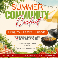 Community Cookout โพสต์บน Instagram template