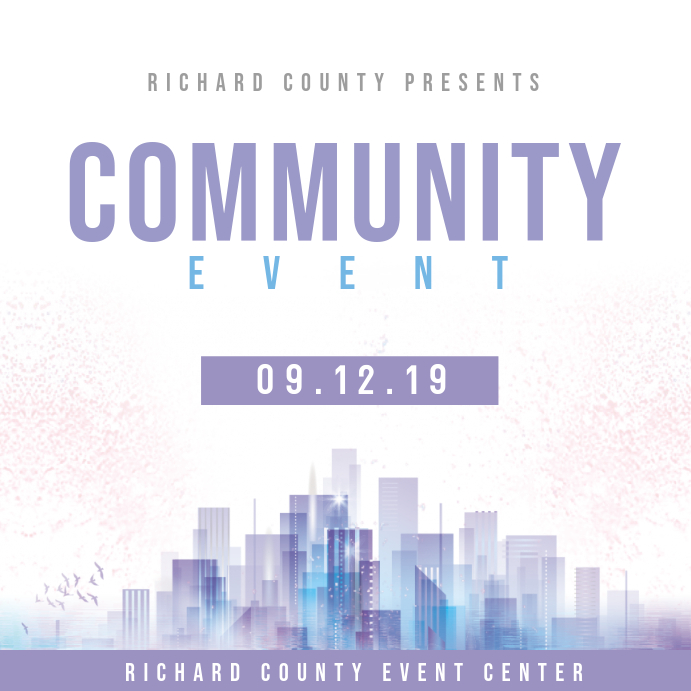 Event Community Background Sample Community Event Template | PosterMyWall