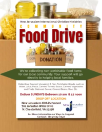 Community Food Drive Flyer (US Letter) template