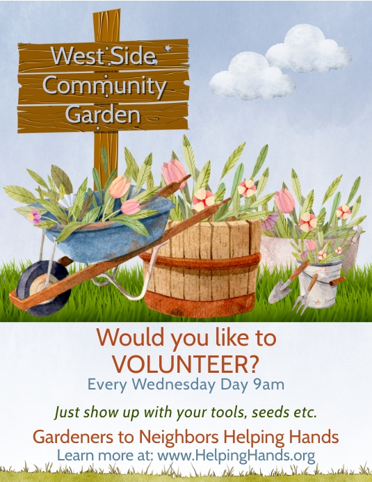 Community Garden Flyer Template PosterMyWall