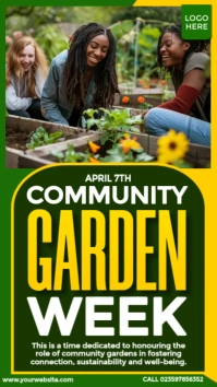 Community Garden Week Instagram Story template