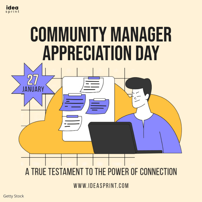 Community Manager Appreciation Day Design Instagram Post template