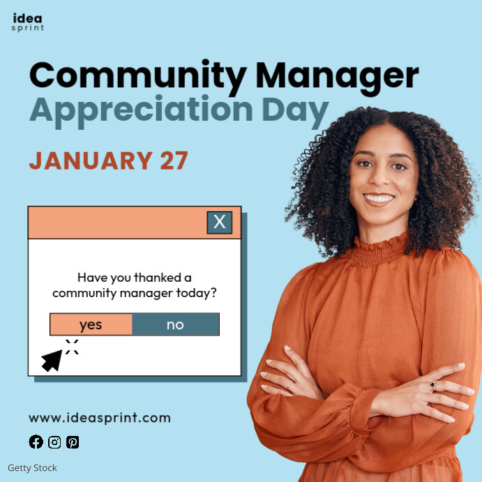Community Manager Appreciation Day Event Publicação no Instagram template