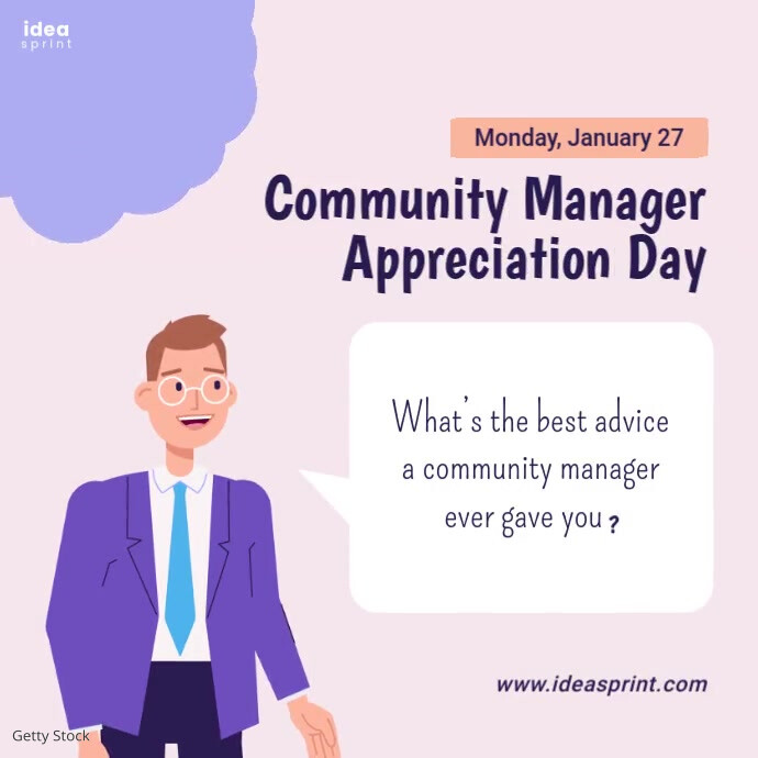 Community Manager Appreciation Day Square template
