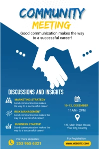 Community Meeting Banner 4X 6 template