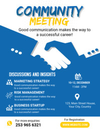 Community Meeting Flyer Template | PosterMyWall