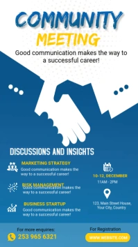 Community Meeting Instagram Story template