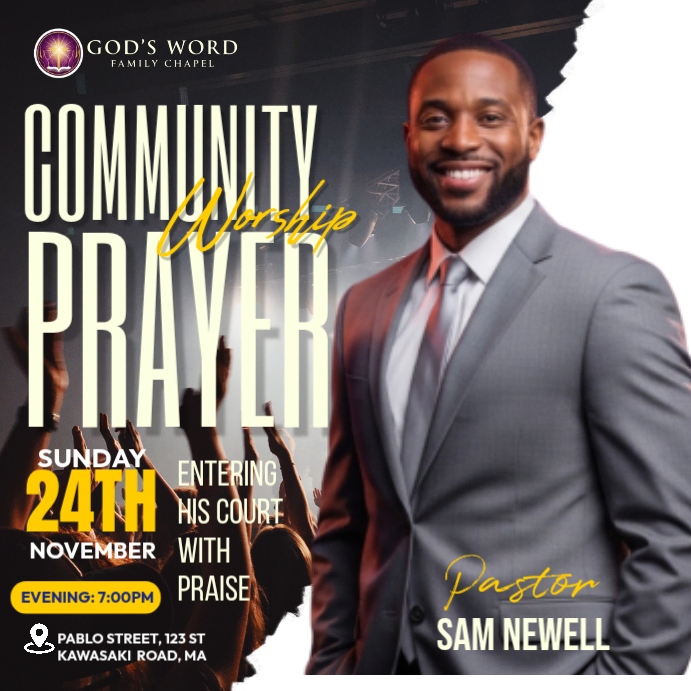 Modèle Community Prayer Event | PosterMyWall