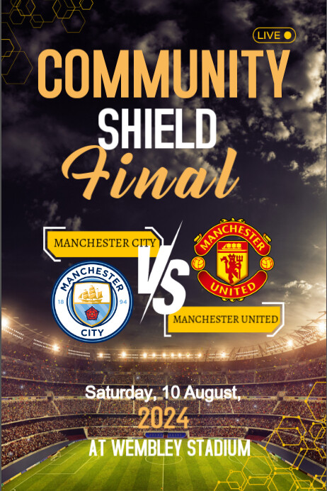 Comunitty Shield Community Shield Final design Template | PosterMyWall