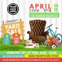 Community YARD SALE video ad Квадрат (1 : 1) template