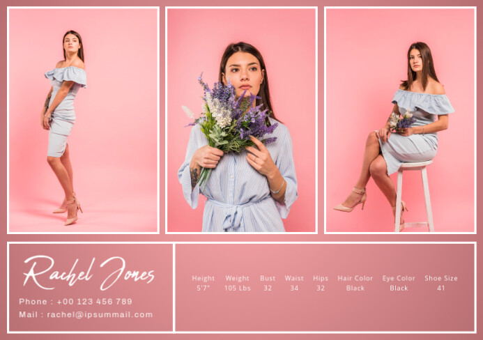 comp card Template | PosterMyWall