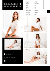 Comp Card A5 template