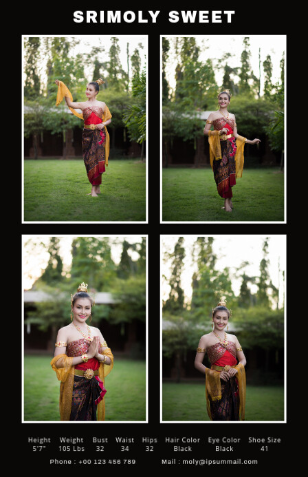 comp card Template | PosterMyWall