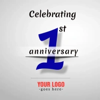 Company 1st Anniversary Instagram 帖子 template