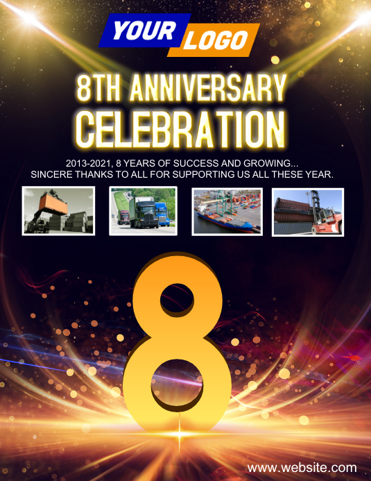 picture Company Anniversary Poster Design company anniversary design template