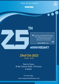 Company anniversary invitation template A4