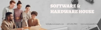 Company Banner Software & Hardware House LinkedIn Background Image template
