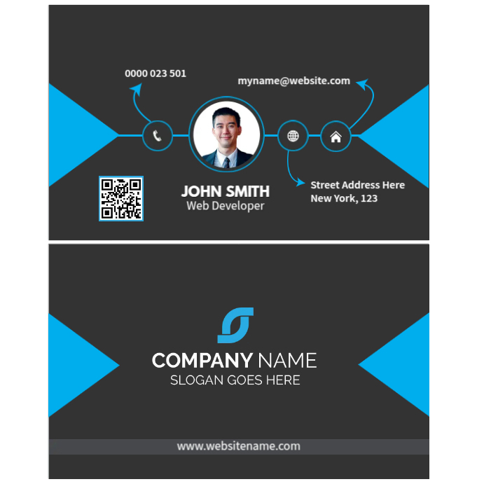 Company Business Calling Card Template | PosterMyWall
