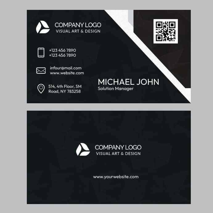 Calling Card Example Ceo Copy of Company Business Calling Card | PosterMyWall