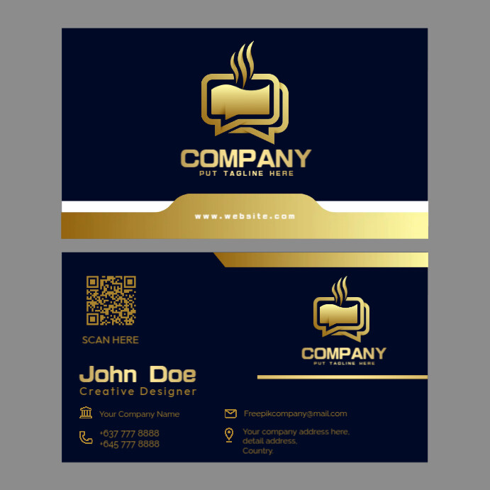 Company Calling Card Template | PosterMyWall