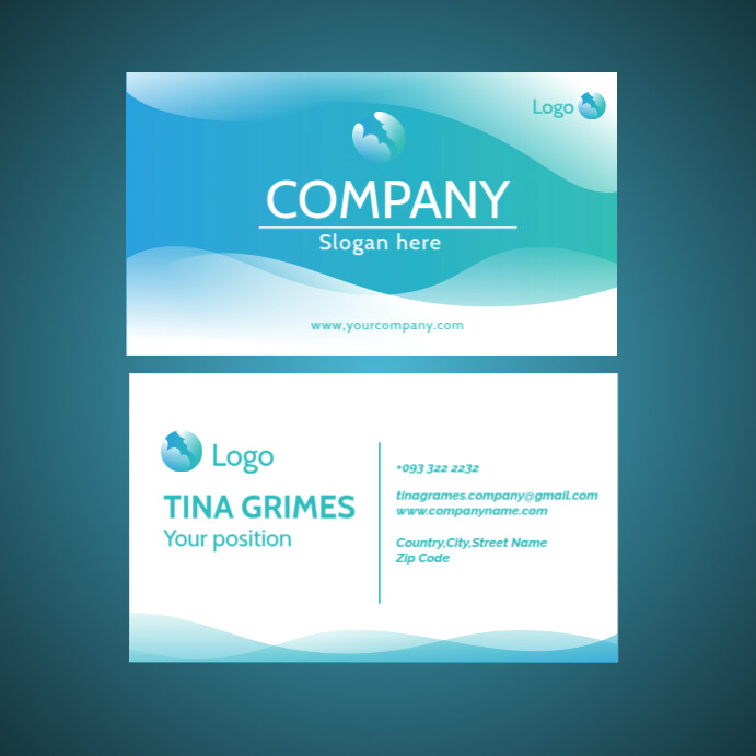 Company Calling Card Template | PosterMyWall