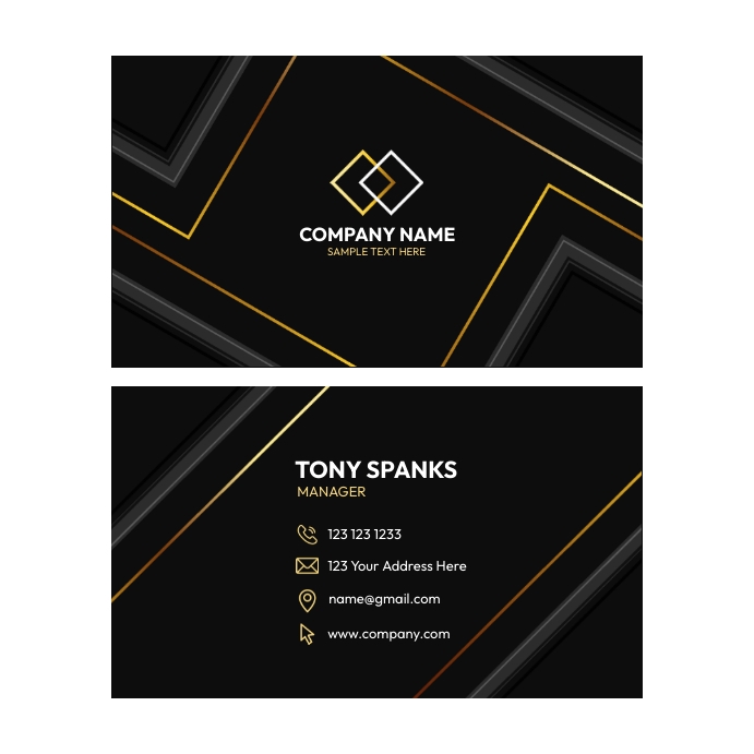 Company Calling Card Template | PosterMyWall
