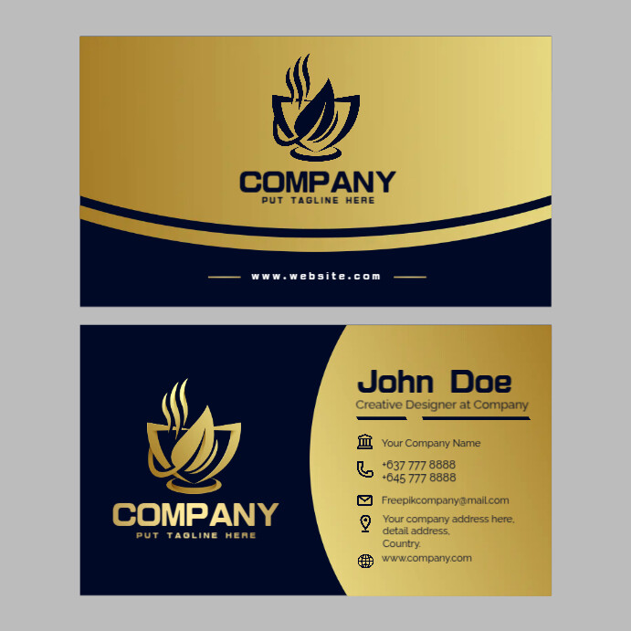 Calling Card Example Ceo Copy of Company Calling Card | PosterMyWall