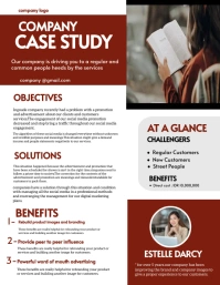 Company case study Flyer (US Letter) template