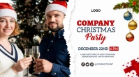 company christmas party Twitter-opslag template