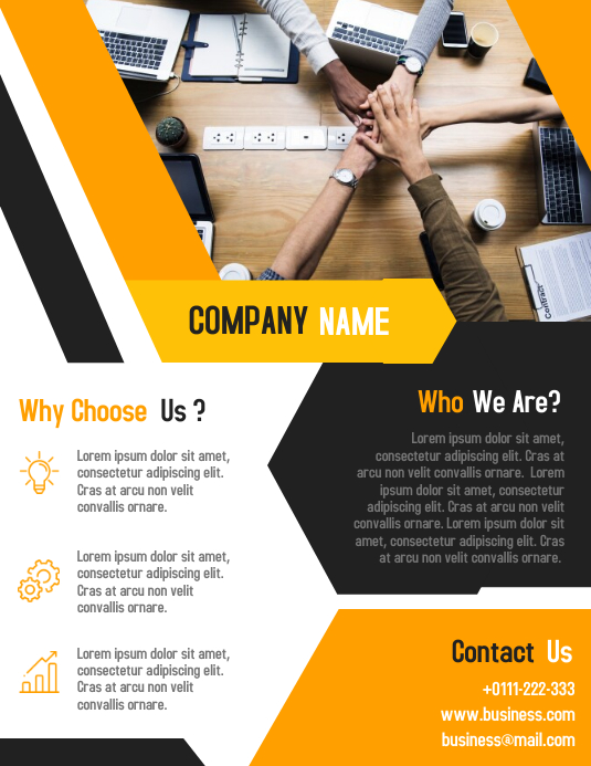 Company corporate business flyer and poster template PosterMyWall