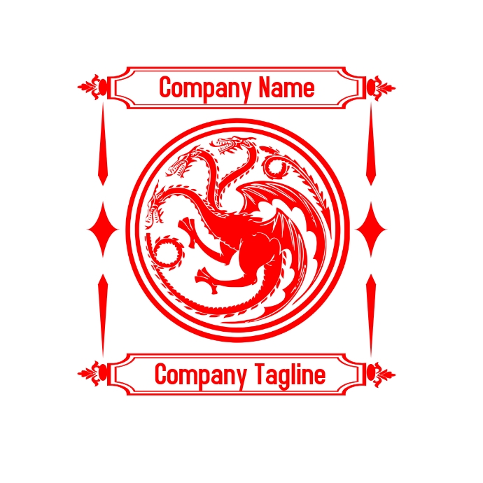 Company Dragon Logo 徽标 template