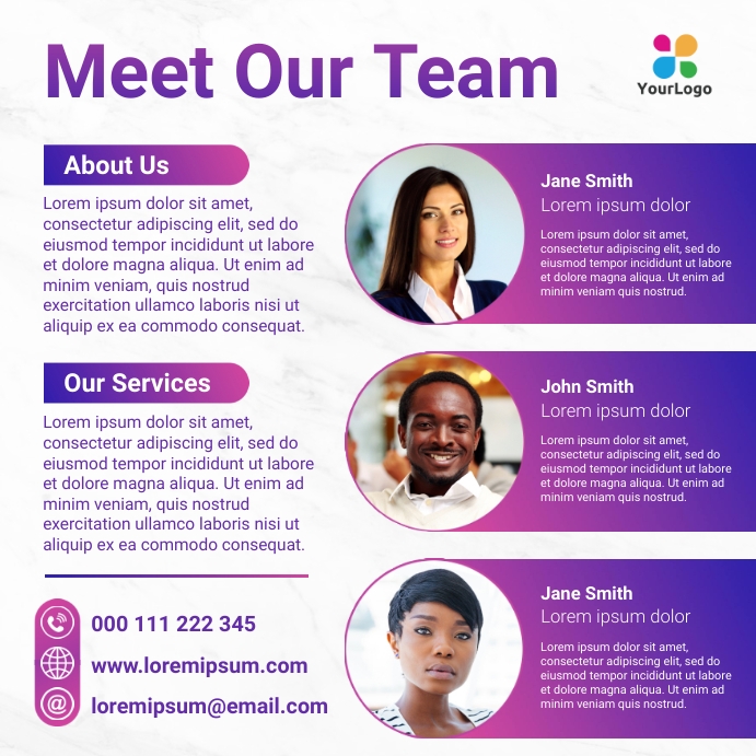 Company employees flyer Template | PosterMyWall
