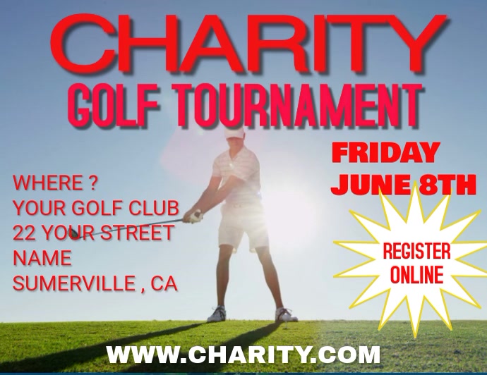 COMPANY GOLF OUTING GOLF GOLF CHARITY OUTING Template PosterMyWall