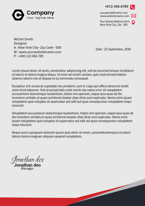 Company Header Template | PosterMyWall